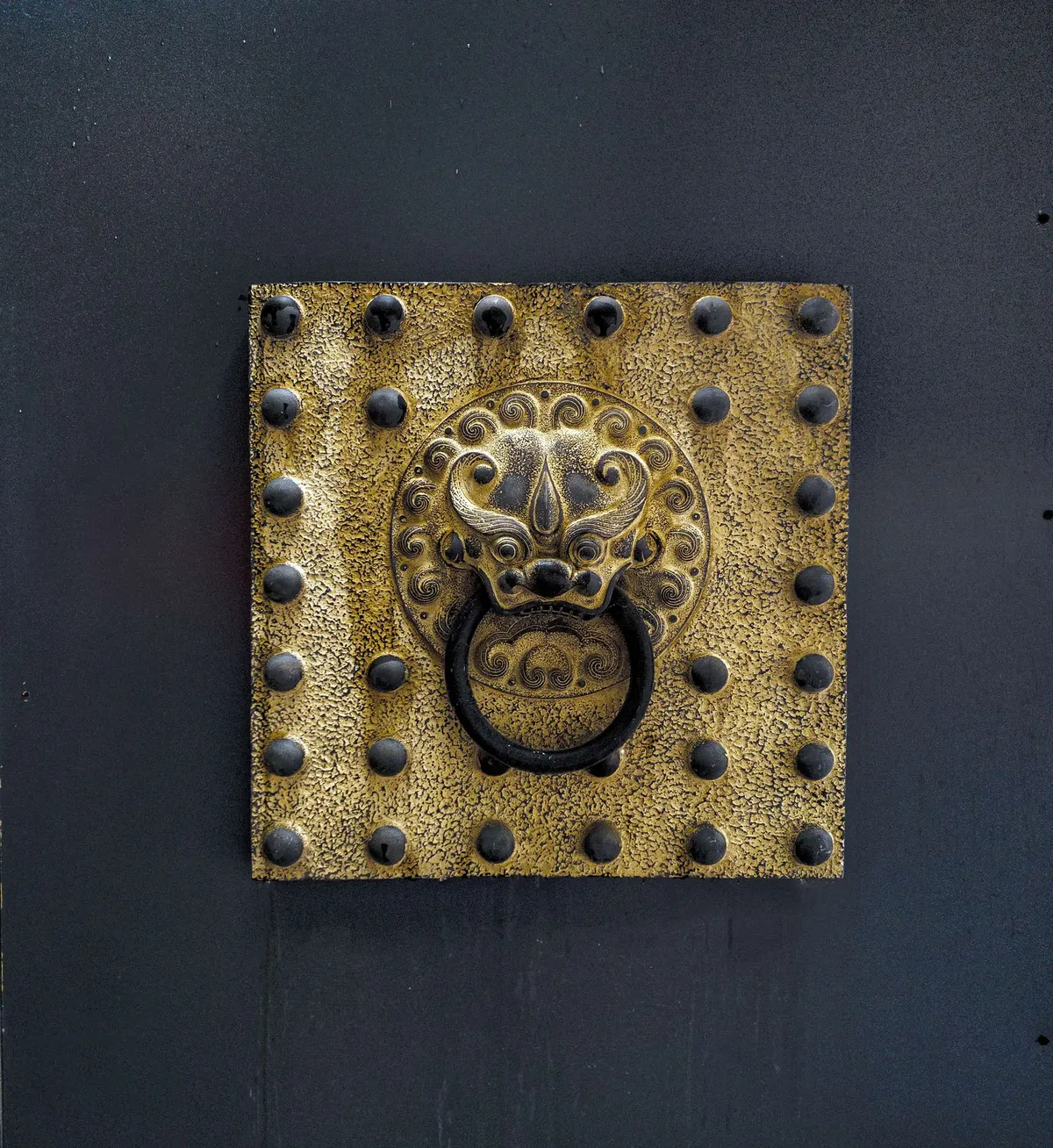 Traditional Chinese Lion Head Door Knocker