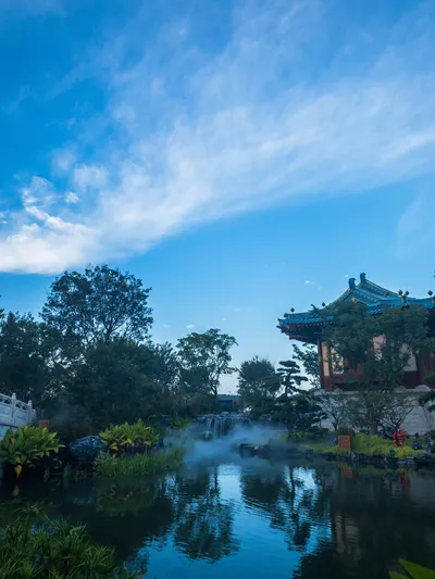 Waterfall at Jinling Town