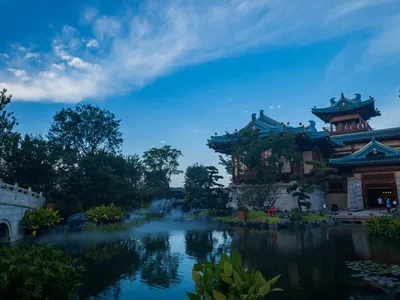 Waterfall at Jinling Town