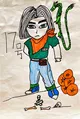 Android 17 Inspired Drawing with Dragon Balls and Green Dragon