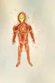Iron Man Full-Body Drawing with Energy Effects
