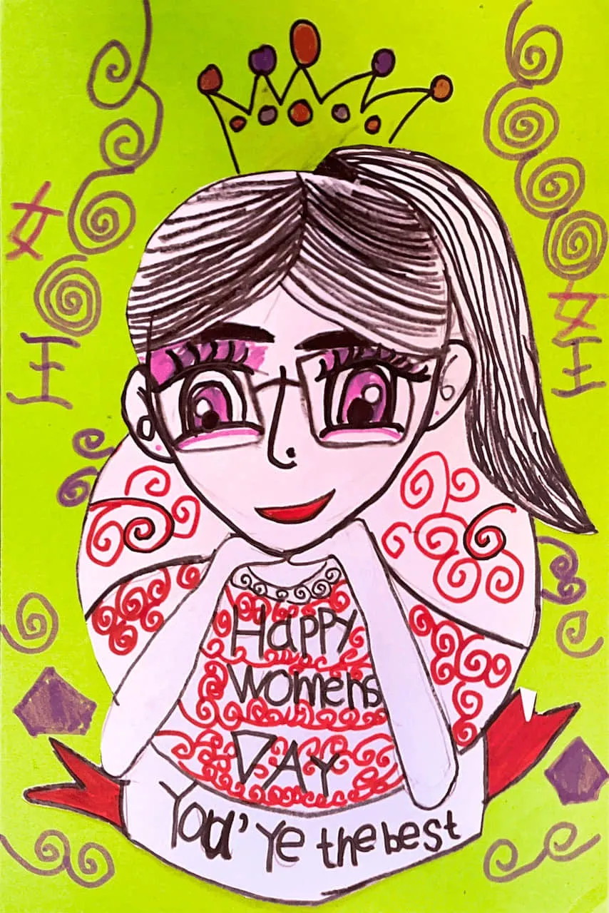 Kids Drawing for Women’s Day Celebration