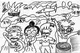 Kids Drawing of a Cartoon Comic Scene