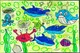 Kids Ocean Animals Drawing with Colorful Cartoon Characters