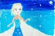 Kids Princess Drawing with Snow Scene and Blue Dress