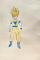 Kids Super Saiyan Character Drawing in Anime Style