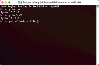 Installing Python3.10.x Version on Mac and Set the Environment