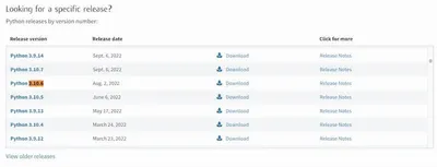 Installing Python3.10.x Version on Mac and Set the Environment