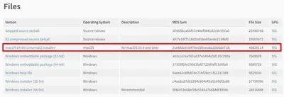Installing Python3.10.x Version on Mac and Set the Environment