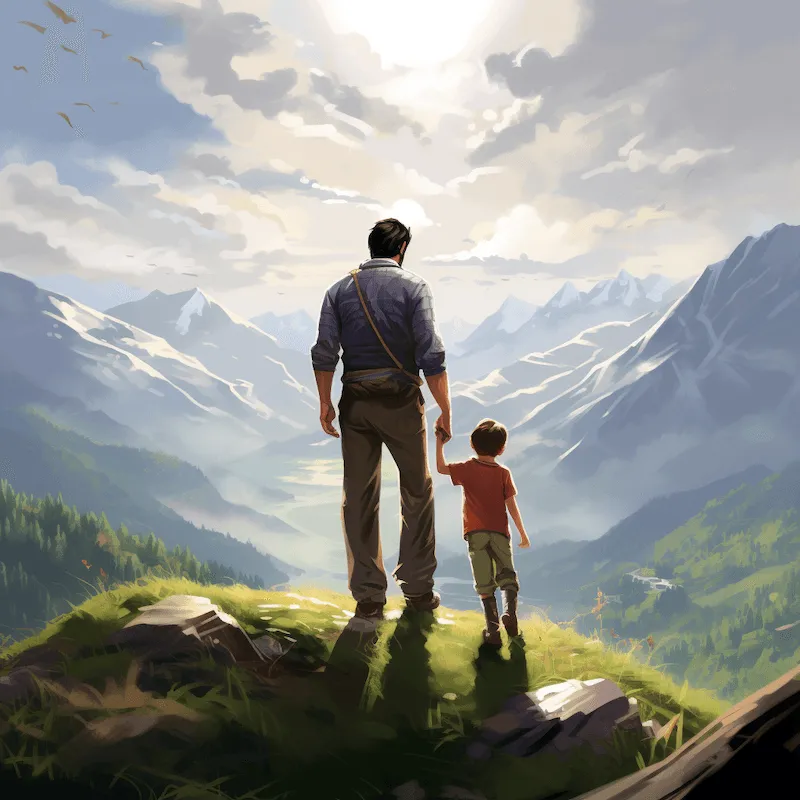 A father's love, a mountain strong.