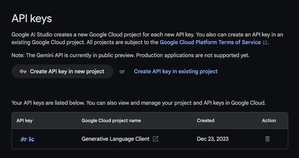 Deploying Google Gemini with Vercel