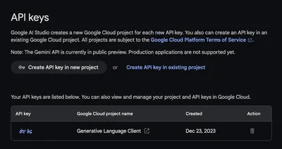 Deploying Google Gemini with Vercel