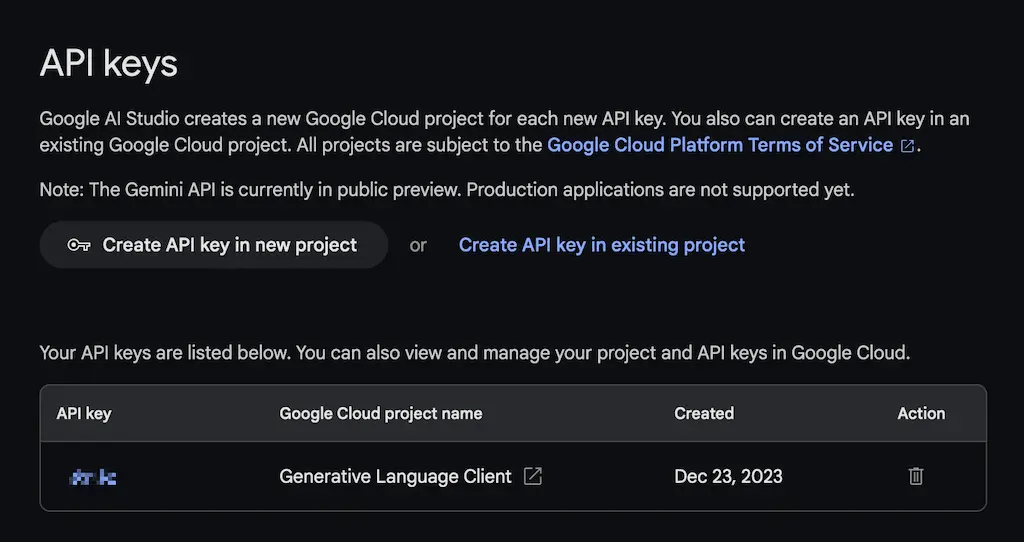 Google Gemini Deploy with Vercel