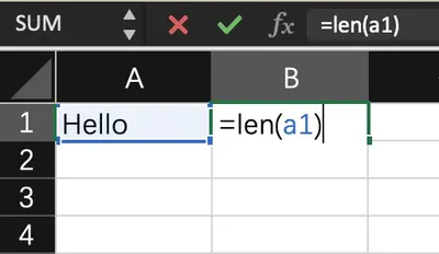 Advanced Usage of Excel's Len Function