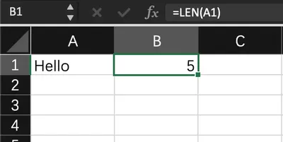 Advanced Usage of Excel's Len Function