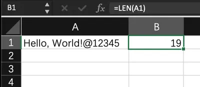 Advanced Usage of Excel's Len Function