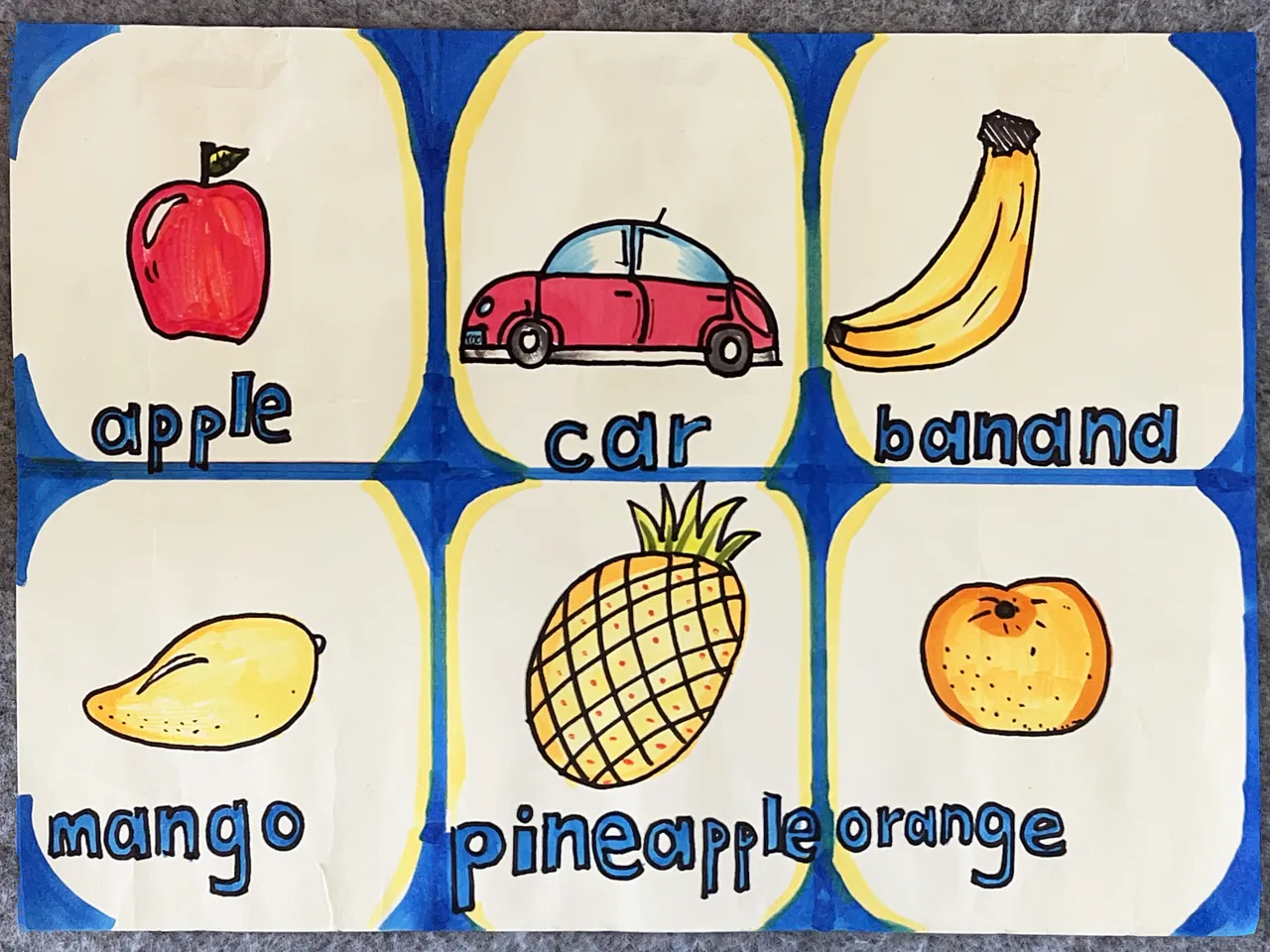 English Word Cards