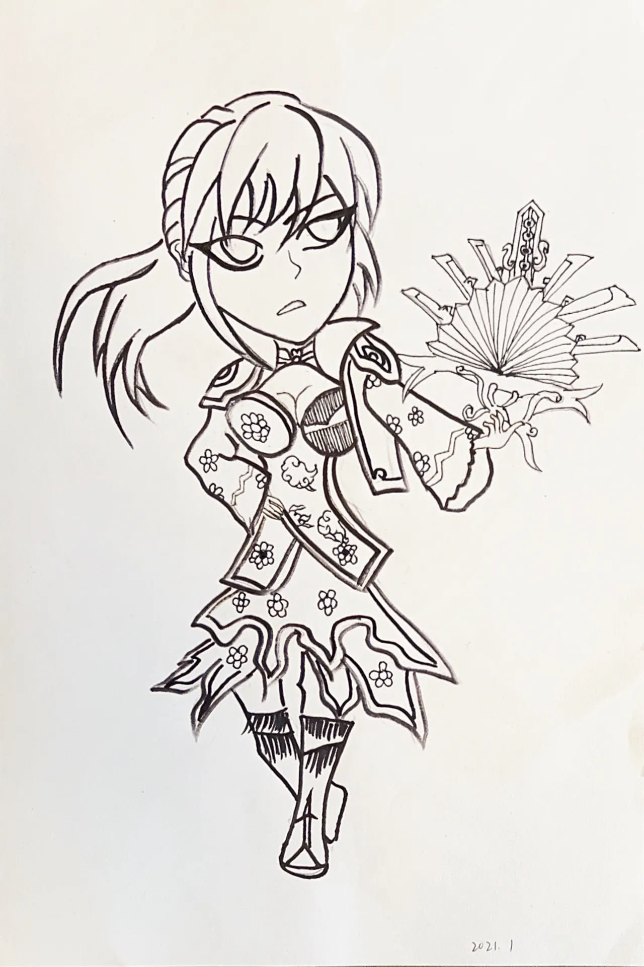 Sketch a girl